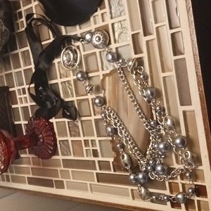 Vintage Artisan Unique Ribbon necklace